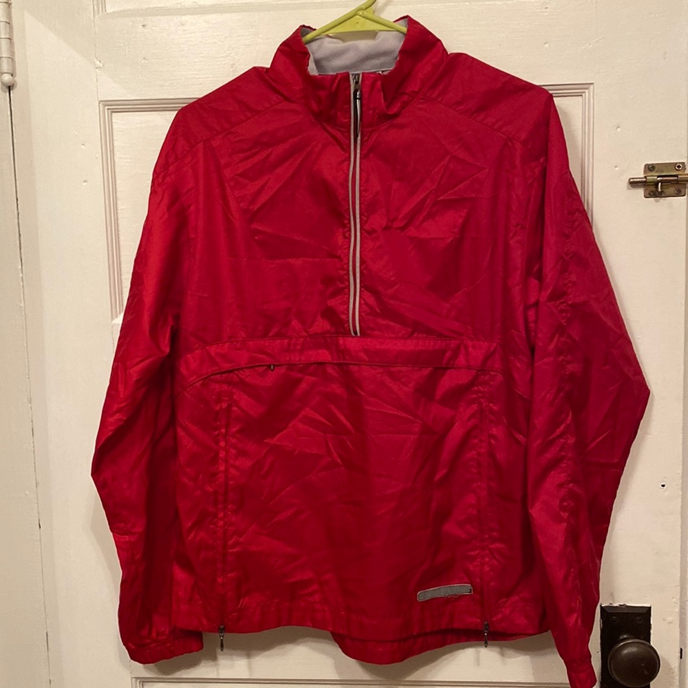 Womens Nike 1/4 Zip Front Running Jacket Medium 8/10 Preowned Red